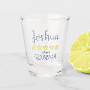 Bridal & Wedding Party 5 Sterne Trauzeuge Schnapsglas