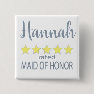 Bridal & Wedding Party 5 Sterne Trauzeugin Button