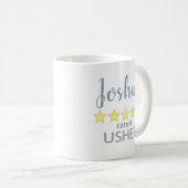 Bridal & Wedding Party 5 Sterne Usher Kaffeetasse (VorderseiteRechts)
