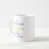 Bridal & Wedding Party 5 Sterne Vater von Bride Kaffeetasse (Vorderseite Links)