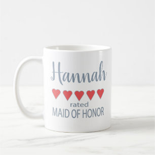 Bridal & Wedding Party 5 Trauzeugin Herz Kaffeetasse