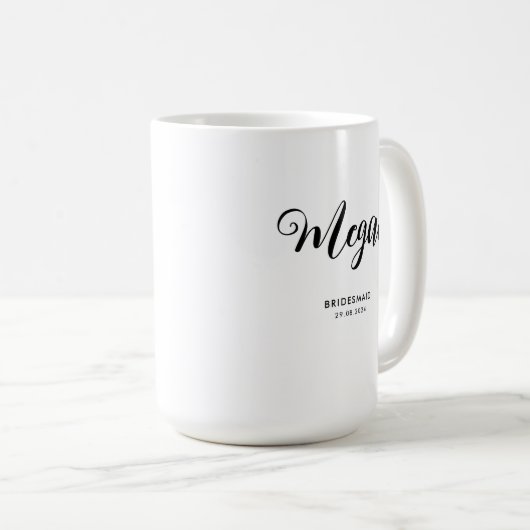 Bridal Wedding Party Vorschlag Geschenk für Brides Kaffeetasse (VorderseiteRechts)