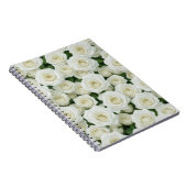 Bridal White Rose Notizblock (Rechte Seite)
