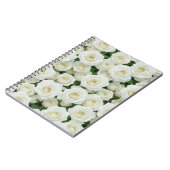 Bridal White Rose Notizblock (Linke Seite)