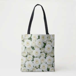 Bridal White Rose Tasche
