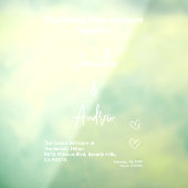 Bridal White Weddings Celebrating Love Romance Fensteraufkleber (Blatt 3)