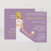 Bridal Wine Ensemble (Lima) Einladung (Vorne/Hinten)