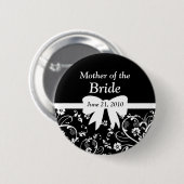 Bridal Wirbel Brautparty White Button (Vorne & Hinten)