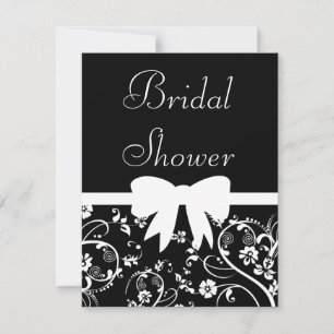 Bridal Wirbel Dusche Einladung Weiß