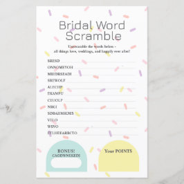 Bridal Word Scramble Game