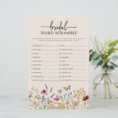 Bridal Word Scramble Game (Stehend Vorderseite)