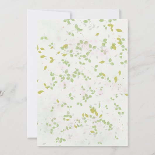 Bridal Word Scramble Game Wildblume Spring Card Einladung (Rückseite)