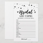 Bridal Wort Rammspiel mit Antworten (Vorne/Hinten)