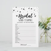 Bridal Wort Rammspiel mit Antworten (Stehend Vorderseite)