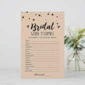 Bridal Wort Rammspiel mit Antworten (Stehend Vorderseite)