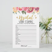 Bridal Wort Rammspiel mit Antworten (Stehend Vorderseite)