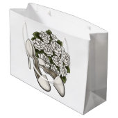 Bridal-Zubehör Große Geschenktüte (Rückseite Schrägansicht)