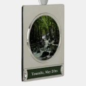 Bridalveil Creek im Yosemite-Nationalpark Banner-Ornament Silber (Rechts)