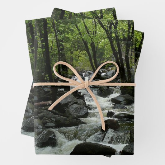 Bridalveil Creek im Yosemite-Nationalpark Geschenkpapier Set (Beispiel)