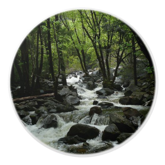 Bridalveil Creek im Yosemite-Nationalpark Keramikknauf (Vorderseite)