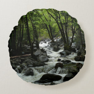 Bridalveil Creek im Yosemite-Nationalpark Rundes Kissen