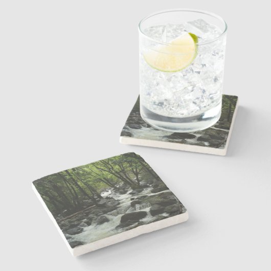 Bridalveil Creek im Yosemite-Nationalpark Steinuntersetzer (Seitenansicht)