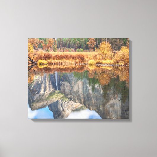 Bridalveil Falls Reflektion Leinwanddruck (Vorderseite)