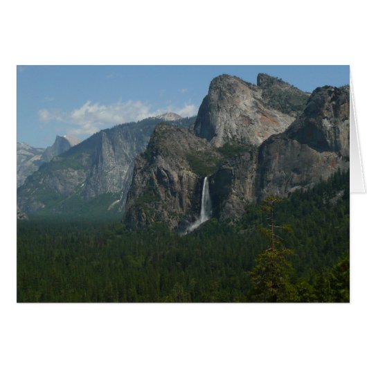 Bridalveil Falls und Halb Dome bei Yosemite (Vorderseite (Horizontal))