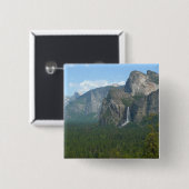 Bridalveil Falls und Halb Dome bei Yosemite Button (Vorne & Hinten)