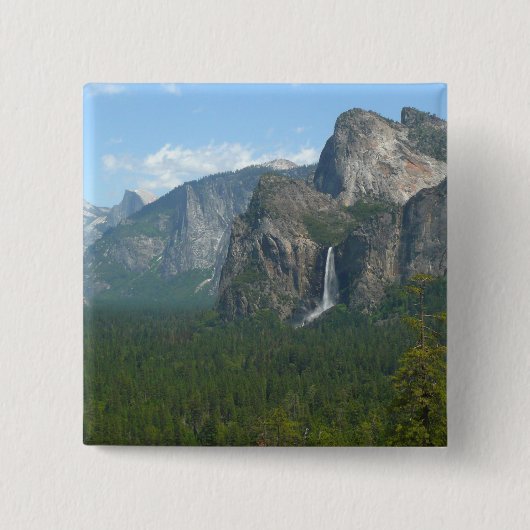 Bridalveil Falls und Halb Dome bei Yosemite Button (Vorderseite)