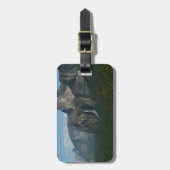 Bridalveil Falls und Halb Dome bei Yosemite Gepäckanhänger (Vorderseite vertikal)