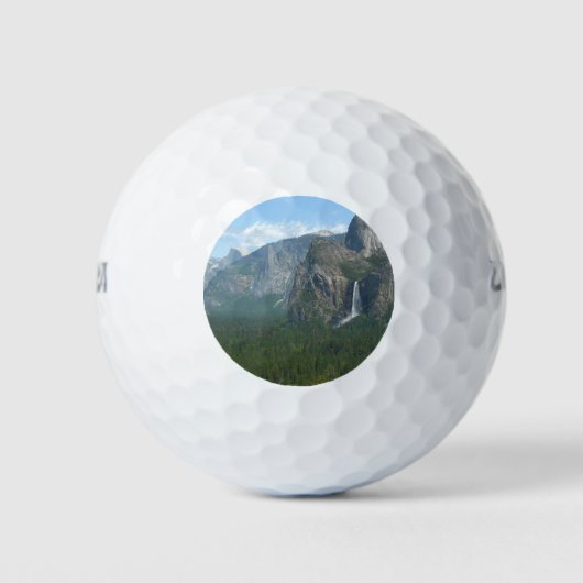 Bridalveil Falls und Halb Dome bei Yosemite Golfball (Vorderseite)