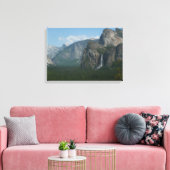 Bridalveil Falls und Halb Dome bei Yosemite Leinwanddruck (Insitu (Wohnzimmer))