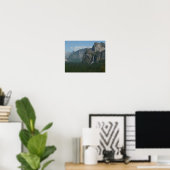 Bridalveil Falls und Halb Dome bei Yosemite Poster (Heimbüro)