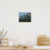 Bridalveil Falls und Halb Dome bei Yosemite Poster (Küche)