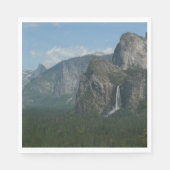 Bridalveil Falls und Halb Dome bei Yosemite Serviette (Vorderseite)