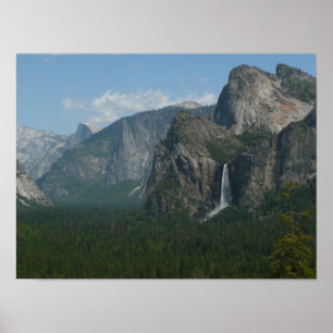 Bridalveil Falls und Half Dome im Yosemite Poster