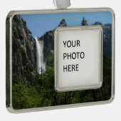 Bridalveil Falls, Yosemite National Park Rahmen-Ornament Silber (Rechts)