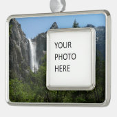 Bridalveil Falls, Yosemite National Park Rahmen-Ornament Silber (Links)