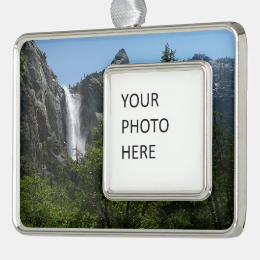 Bridalveil Falls, Yosemite National Park Rahmen-Ornament Silber (Links)