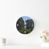 Bridalveil Falls, Yosemite National Park Runde Wanduhr (Zuhause)