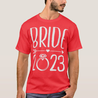 Bride 2023 wird 2023 Verheiratet T-Shirt