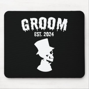 Bride 2024 Skelettpaare Matching Wedding Hallo Mousepad