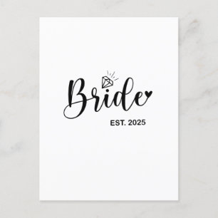 Bride 2025 Frühjahrsheirat Feiertagspostkarte