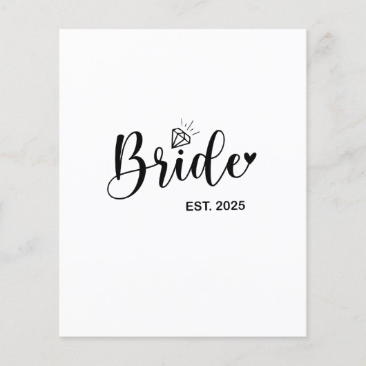 Bride 2025 Frühjahrsheirat Flyer (Vorne)