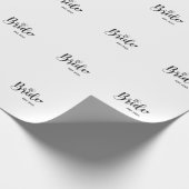 Bride 2025 Frühjahrsheirat Geschenkpapier (Ecke)