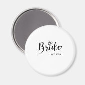 Bride 2025 Frühjahrsheirat Magnet (Vorderseite/Rückseite)