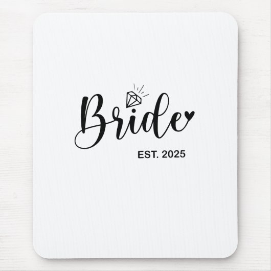 Bride 2025 Frühjahrsheirat Mousepad (Vorne)