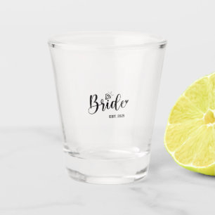 Bride 2025 Frühjahrsheirat Schnapsglas