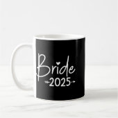 Bride 2025 für Hochzeit oder Junggeselinnen-Abschi Kaffeetasse (Links)